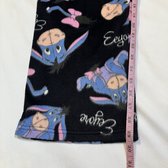 Disney Winnie The Pooh Eeyore Embroidered Fleece 2 pc Womens Pajama Set Size XL - Picture 13 of 13